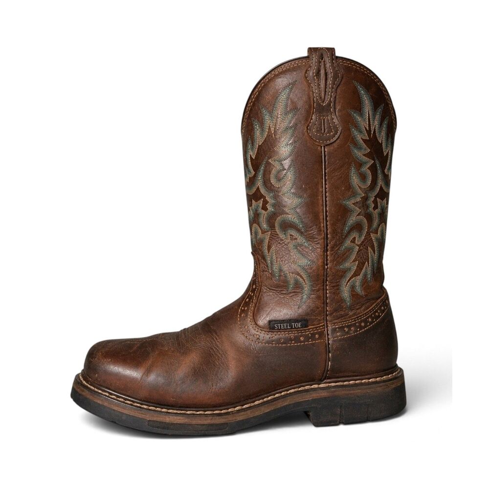 Brazos Steel Toe Western Work Boots Mens 4 Womens 6